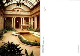 New York City Frick Collection Garden Court Flowers Columns VTG Postcard - £7.43 GBP