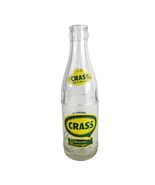 Vintage 1950s Crass Beverages ACL 6.5oz Glass Soda Bottle, Coca-Cola Bot... - $18.00