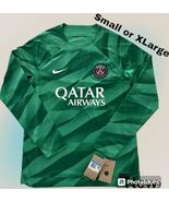 Nike PSG ‘23-‘24 LS Goalkeeper Jersey Men’s S Green DX2637-325 Paris New - $83.63 CAD