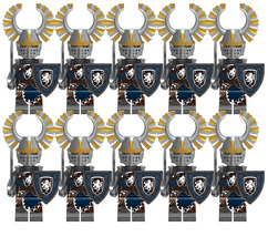 Medieval Knights Lion Heart Knights 10pcs Minifigure Building Blocks - £14.85 GBP
