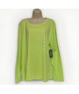 BCG Women&#39;s XXL Sharp Green Long Sleeve T Shirt Territory Tee SGBCEA2010 - £9.98 GBP