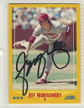 jeff montgomery signed autographed card 1988 score - £7.54 GBP