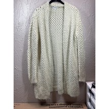 Asilio Love Is A Losing Game Cardigan Open Weave Eyelash Pockets Size Me... - $408.81 MXN