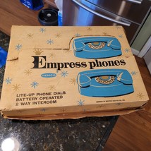 Vintage Empress Blue Telephones Remco Walkie Talkie Toy 1960’s w/ Origin... - £106.02 GBP