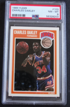 1989 Fleer #103 Charles Oakley New York Knicks Basketball Card PSA 8 NM-MT - £12.01 GBP