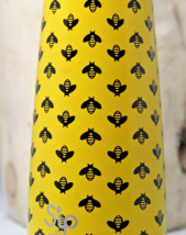 Sip by Swell Water Tumbler Bottle Yellow BUMBLE BEES Stainless Steel 15oz - £11.97 GBP