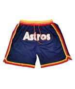 Houston Astros Basketball Shorts Stitched Pants with Pockets - £37.26 GBP