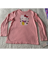 Tea Collection Hello Kitty &amp; Friends Lucky Kitty Pink Long Sleeve Tshirt... - $11.98