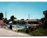 Bel Air Motel Poolside New Orleans Louisiana LA UNP Chrome Postcard L18 - $2.92