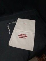 Old Colebrook National Bank Canvas Money Bag Colebrook New Hampshire  - $41.30 CAD