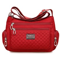 Fashion Multi-pocket Shoulder Women&#39;s Bag Waterproof Oxford Crossbody Bag Brand  - £19.86 GBP