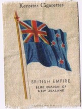 British Empire Blue Ensign New Zealand Flag Kensitas Cigarettes Silk Trade Card - £3.15 GBP