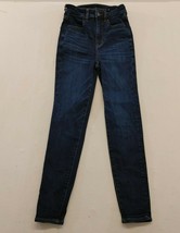 American Eagle Highest Rise Jeggings Crop Women&#39;s Size 00 Next Level Str... - $150.53 MXN