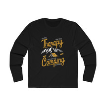 Camping Quote Men&#39;s Long Sleeve Tee - Yellow Mountain Graphic - Outdoors... - £29.17 GBP+