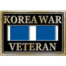 Korean War Veteran Belt Buckle Enamel - £14.32 GBP
