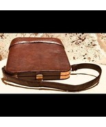 Vintage Dark brown women Lizard bag - $78.21