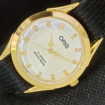 Vintage Oris Winding Swiss Refurbished Mens Wrist Silver Watch 558c-a297240-6 - £15.64 GBP