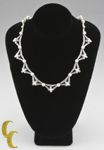 Tiffany &amp; Co 5.00 carat Diamond &amp; Pearl Platinum Necklace - $15,367.46