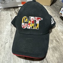 CAT Equipment Maryland Flag Hat Flex Size Large Caterpillar Black - $15.83