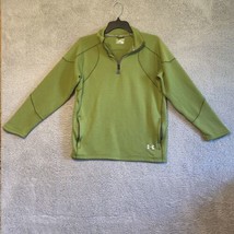 Under Armour UA All Season Gear Men&#39;s 1/4 Zip Golf Pullover Green Size M - £14.99 GBP