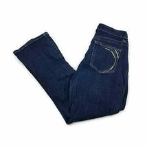Lee Slender Secret Boot Cut Dark Wash Blue Denim Zip Up Jeans Womens Siz... - £10.23 GBP