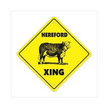 20 x 20 in. Zone Xing Crossing Sign - Hereford - $845.11 MXN