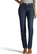 Lee Relaxed Fit Straight Leg Slimming Jeans Womens 18 Blue Stretch NEW - £23.36 GBP