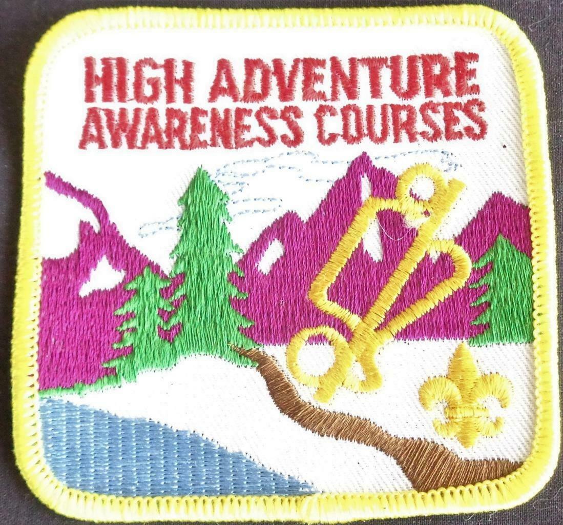 Vintage Scout High Adventure Awareness Courses Sew-On/Iron-On Patch – VGC - $5.93