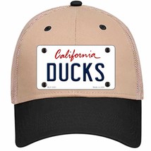 Ducks California State Novelty Khaki Mesh License Plate Hat - £23.53 GBP