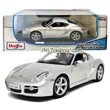 Maisto Special Edition 1:18 Scale Die Cast Car Silver PORSCHE CAYMAN S with Base - $74.99