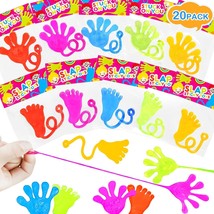 20 PCS Sticky Hands Feet Party Favors Valentines Day Gifts Birthday Good... - £17.76 GBP