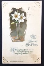 Antique A Happy Easter Greeting Card  Embossed John Winsch 1913 Posted 1919 - $18.00