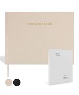 Classic Linen Guest Book Layflat Plain Blank Pages Wedding Baby Shower - €15,66 EUR