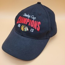 Chicago Blackhawks Hat Cap Stanley Cup Champions 2013 Fan Favorite Adjustable - £10.36 GBP