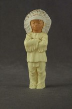 Vintage Hard Plastic CALUMET Advertising Promo Indian Chief Figurine Dol... - $15.98