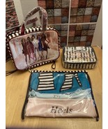 HENRI BENDEL Iconic Striped Train Case Travel Bag Travel Items Lot OBO NWT!! - $480.00