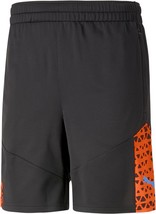 Puma Men&#39;s Cup Logo Soccer Training Shorts - Black/Orange-XL - £15.97 GBP