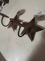 Rusty tin Star wall Candle Holders in - 2 image 3