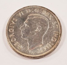 1937 S $1 Plateado Canadá Dólar En Au Estado Doble &quot;HP &quot; Error Km#37 - $173.24