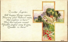 Easter Lyric Cross Cabin Scene 1922  DB Postcard E3 - £6.83 GBP