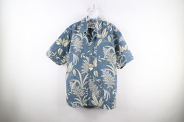 Vintage 90s Reyn Spooner Mens Large All Over Print Flower Hawaiian Button Shirt - £62.26 GBP