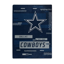 Dallas Cowboys Plush 60&quot; by 80&quot; Digitize Design Raschel Blanket - NFL - £38.62 GBP