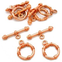 Bali Toggle Clasps Copper Plated Part 15.5mm Approx 6 - £5.92 GBP