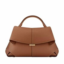 Chic Mokki French-Style Pleated Cowhide Handbag - $70.44+