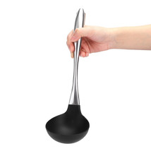 Stainless Steel Handle Silicone Cooking Spoon Scoop Soup Ladle Kitchenwa... - £14.35 GBP