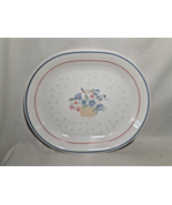 Corelle COUNTRY CORNFLOWER Serving Platter Basket Flowers 12.25”x10&quot; - £8.15 GBP