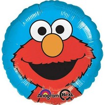 Elmo Portrait Face 18&quot; Foil Mylar Balloon Birthday Party Supplies 1 Per package - £2.55 GBP