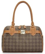 Marc Fisher Check Mate Large Satchel - £25.72 GBP