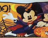 Disney Mickey Minnie Mouse Halloween Boo Accent Rug 20&quot; x 32&quot; Vampire Wi... - £15.00 GBP