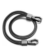 STAINLESS STEEL BIKER KEYCHAIN 15” Black Snake Link Chain Wallet Punk Tr... - $227.80 MXN
